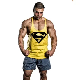 2017 NPC A fitness Bodybuilding Racerback Tank Tops Men Fitness Sleeveless Vest Cotton Singlets Gasp Muscle Shirt