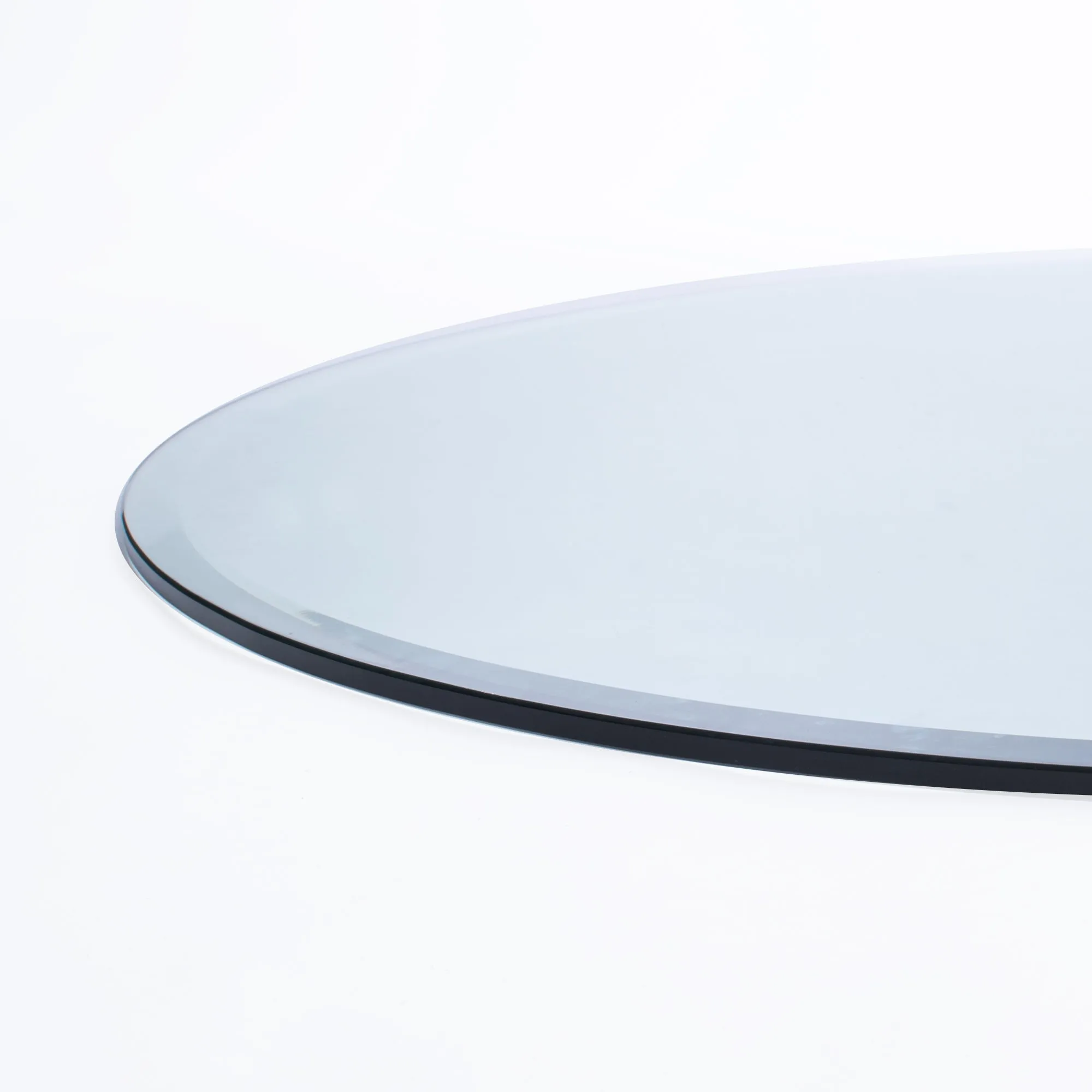 42" Round Clear Glass Table Tops