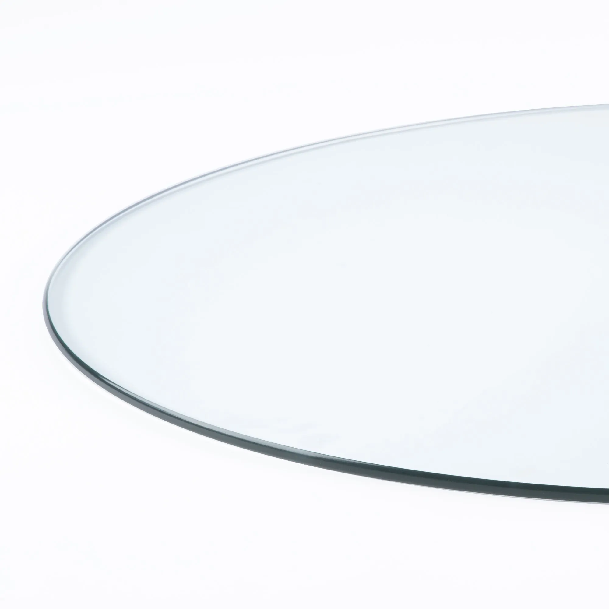 42" Round Clear Glass Table Tops