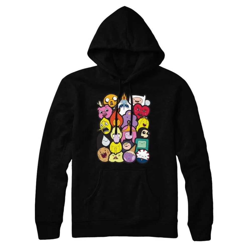 Adventure Time Character Adult Black Hoodie