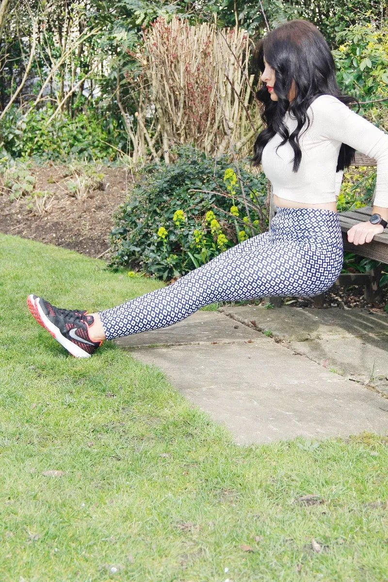 Alice Geometric Print -  Yoga Leggings