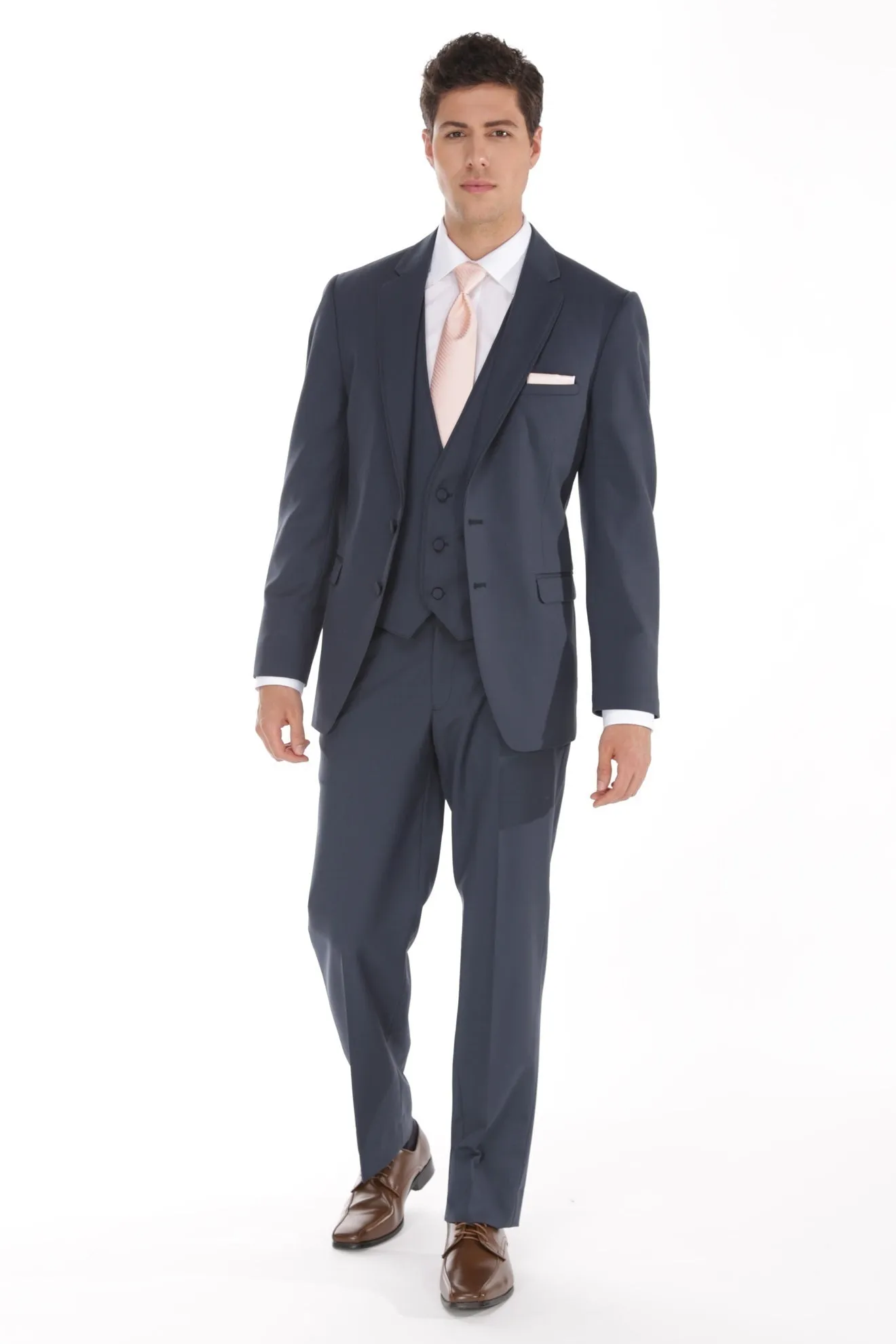 Allure Men Slate Blue 'Bartlett' Tuxedo