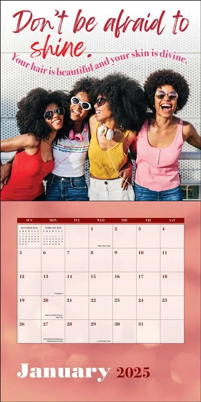 Black Girl Magic 2025 Wall Calendar