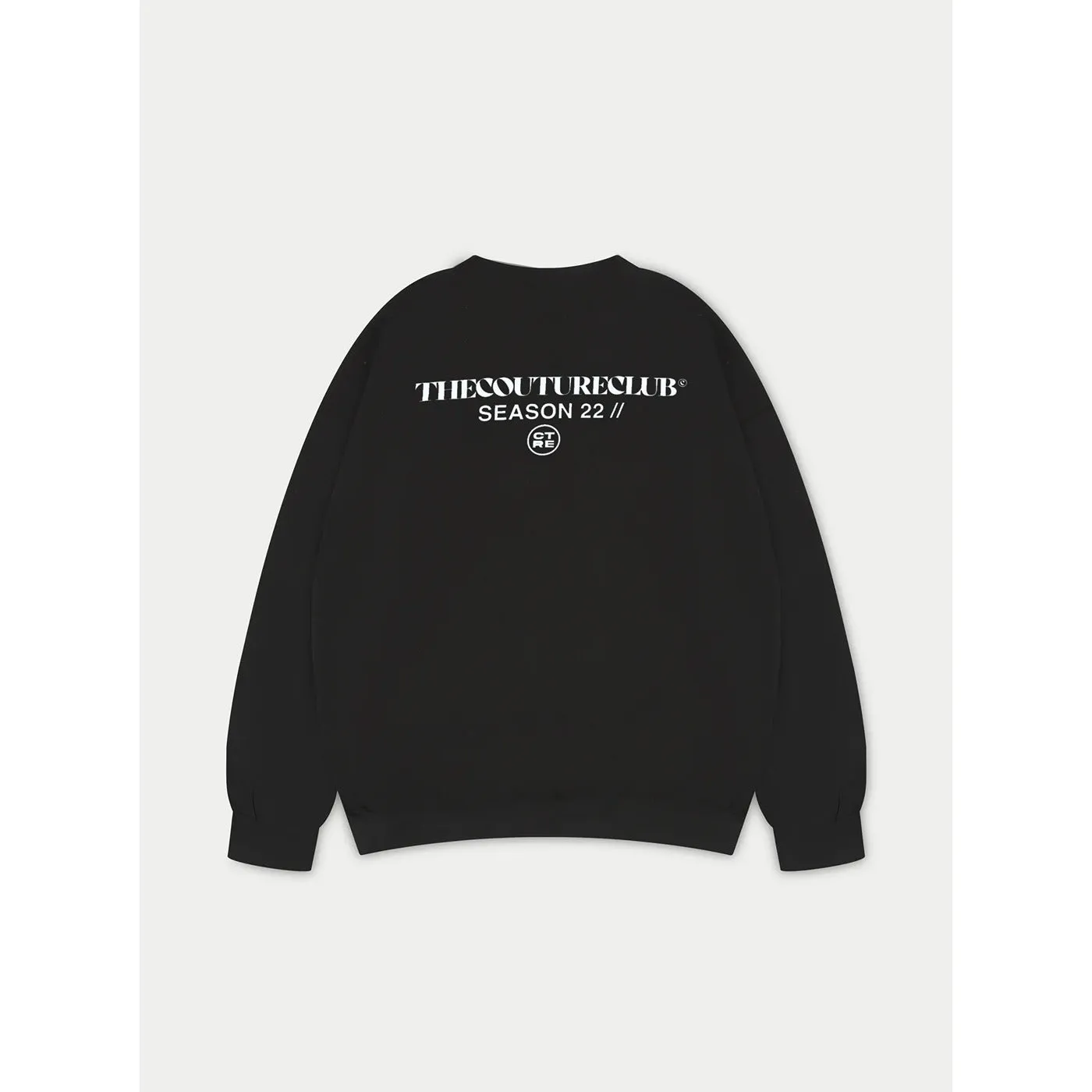 Black Oversized Unisex Logo Sweatshirt