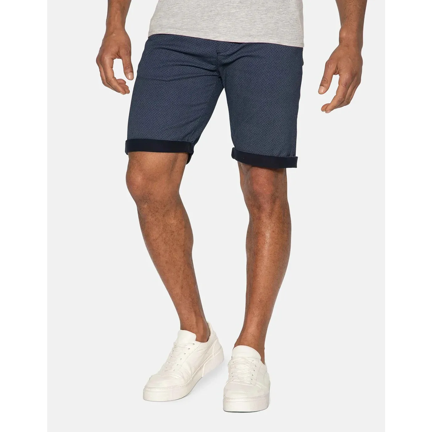 Blue Textured Shorts