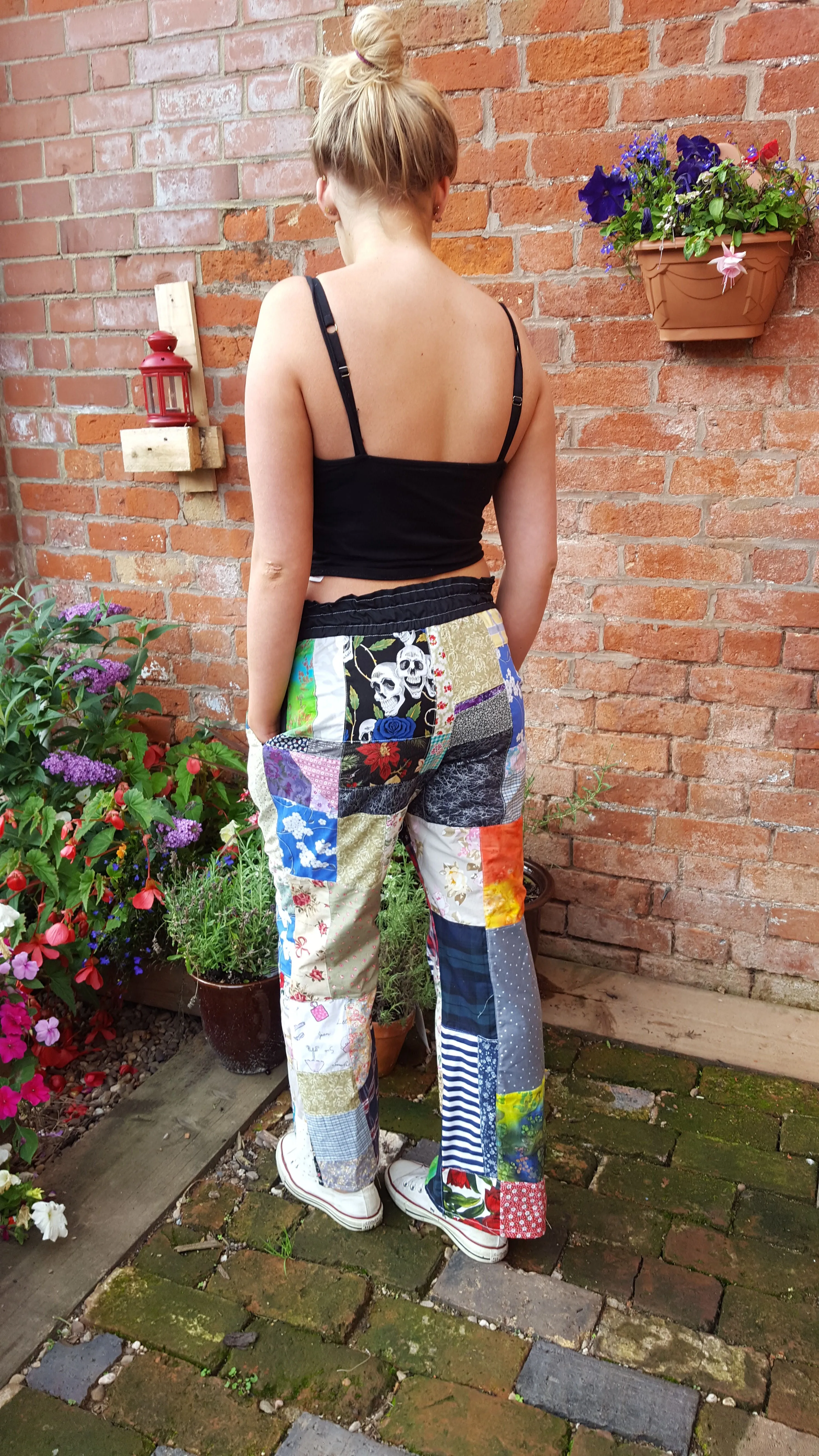 Boho, Hippie, festival pants, alternative wear, Lounge pants, UK size 12