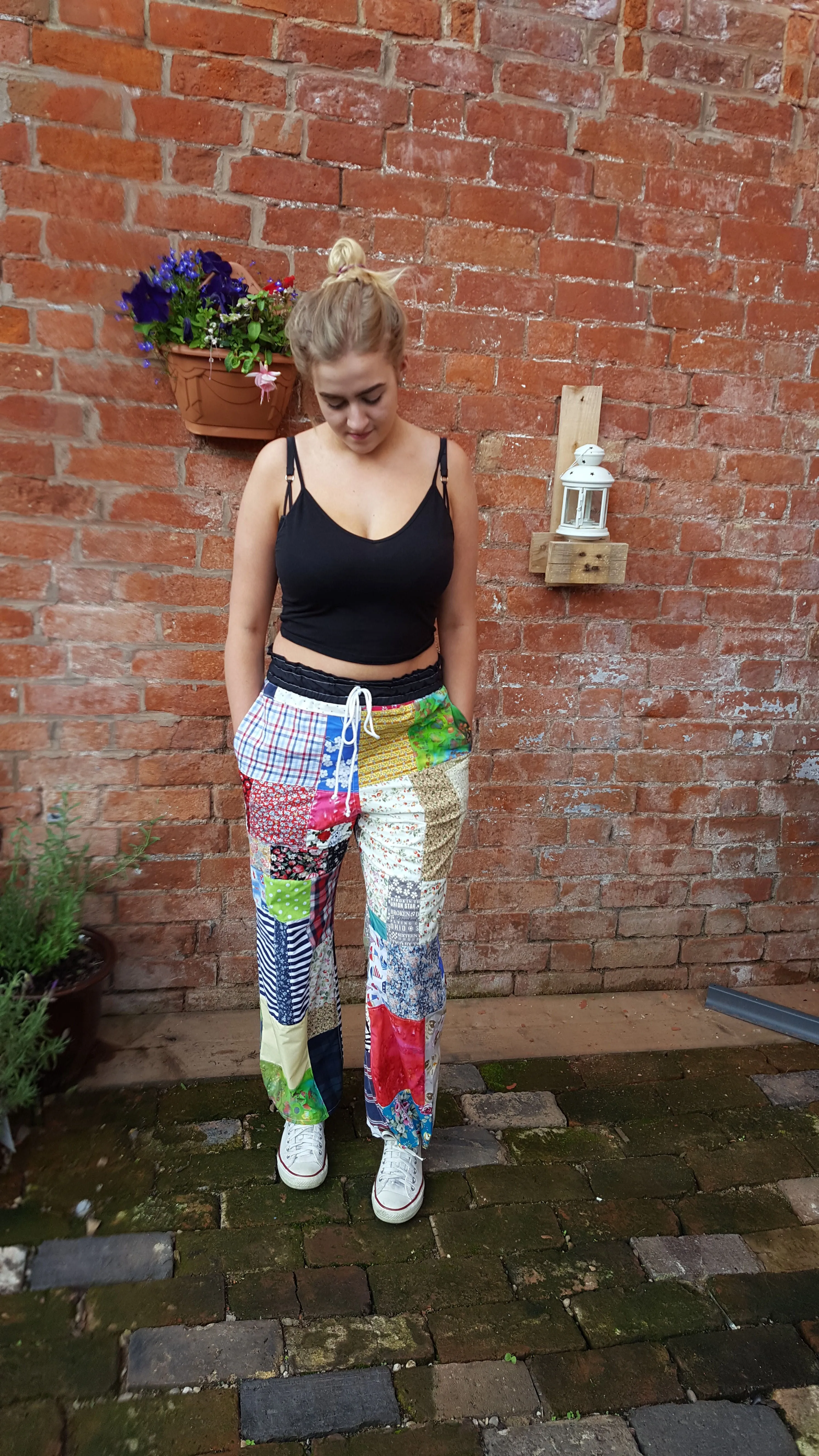 Boho, Hippie, festival pants, alternative wear, Lounge pants, UK size 12