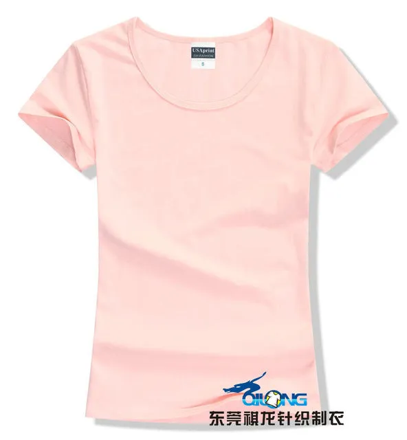 Brand New fashion women t-shirt brand tee tops Short Sleeve Cotton tops for women clothing solid O-neck t shirt ,Free shipping