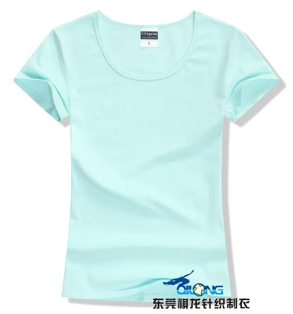 Brand New fashion women t-shirt brand tee tops Short Sleeve Cotton tops for women clothing solid O-neck t shirt ,Free shipping