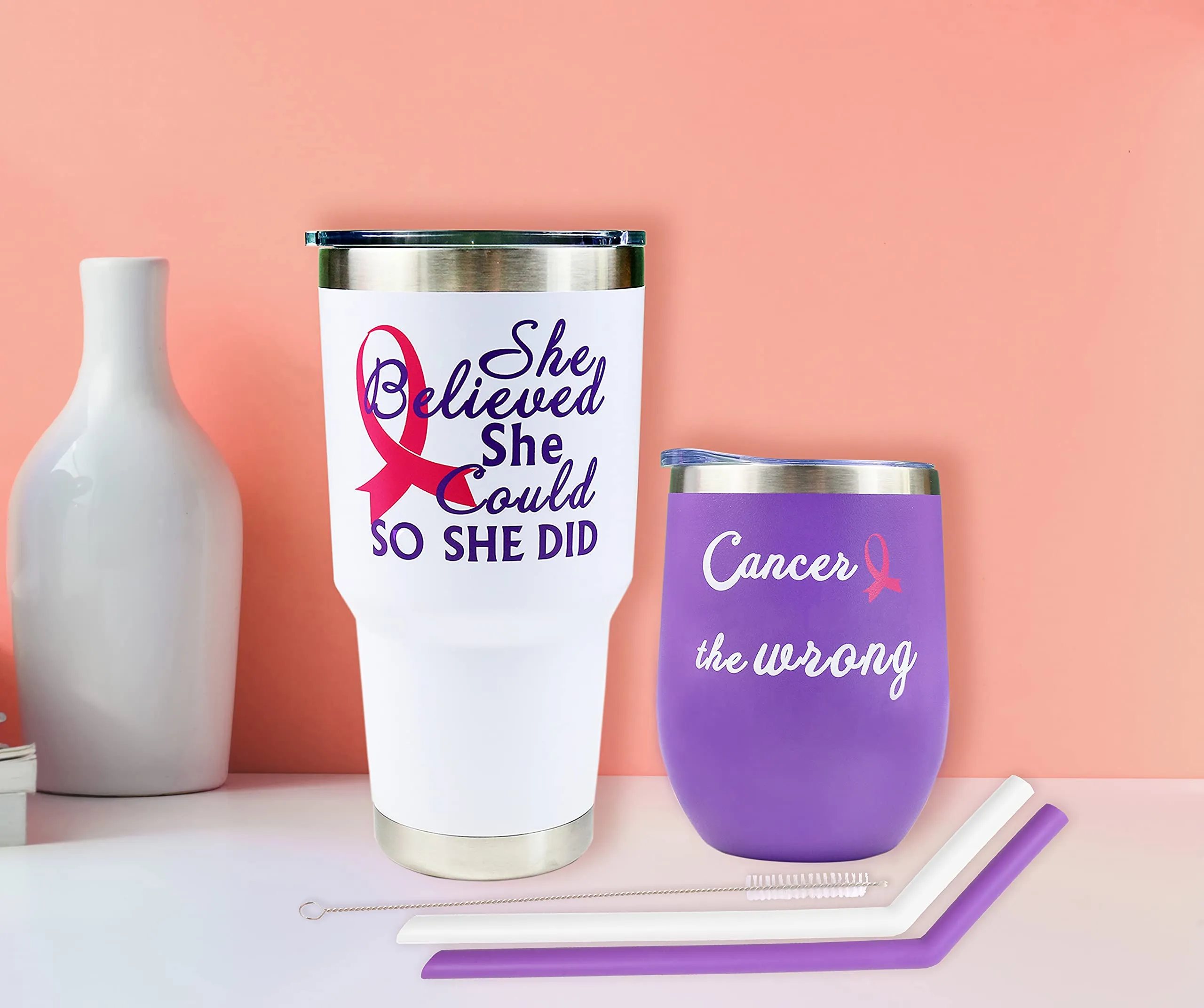 Breast Cancer Gifts for Women, Encouragement Gifts for Women, She Believed She Could So