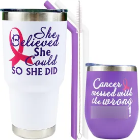 Breast Cancer Gifts for Women, Encouragement Gifts for Women, She Believed She Could So