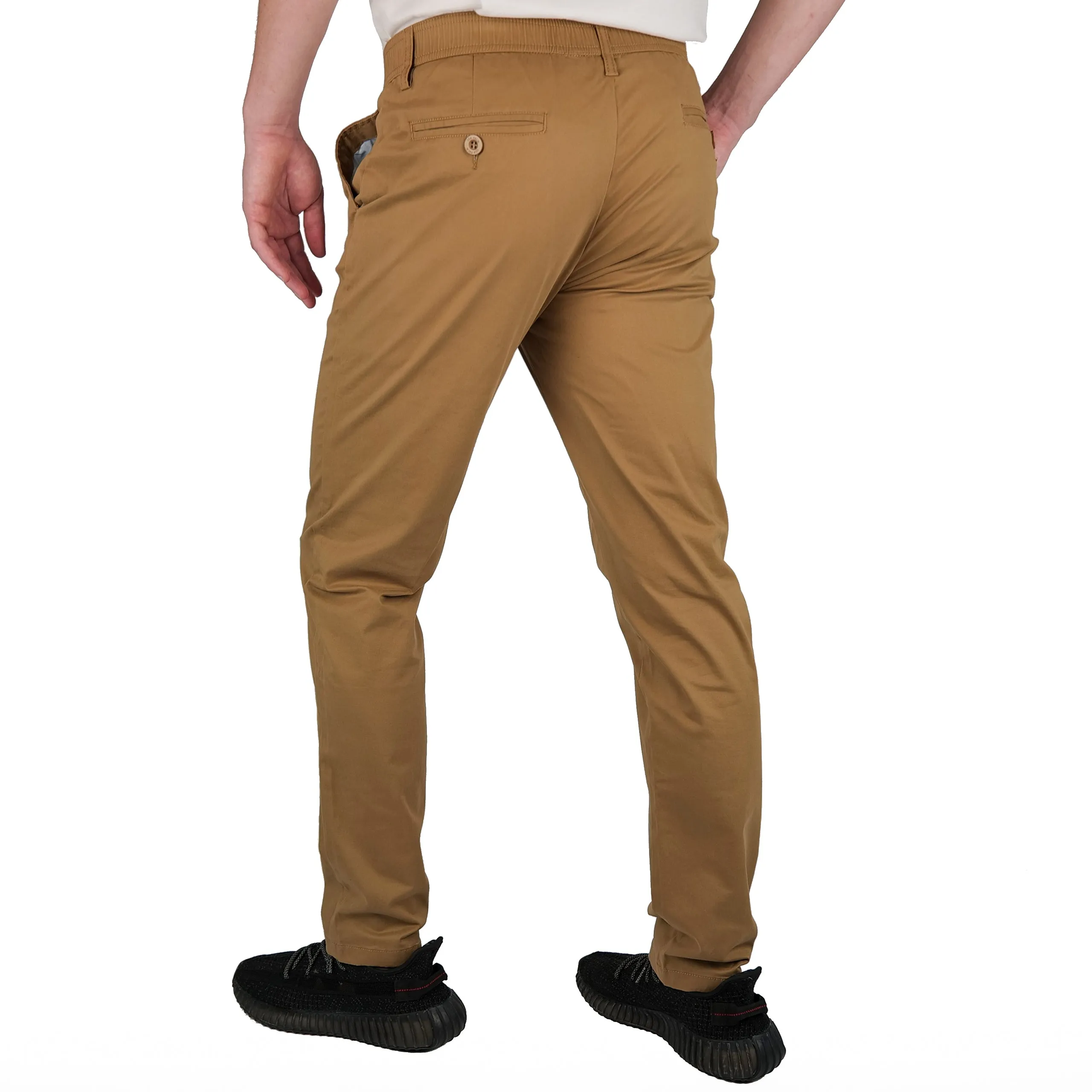 Brushed Stretch Cotton Pants - Final Sale