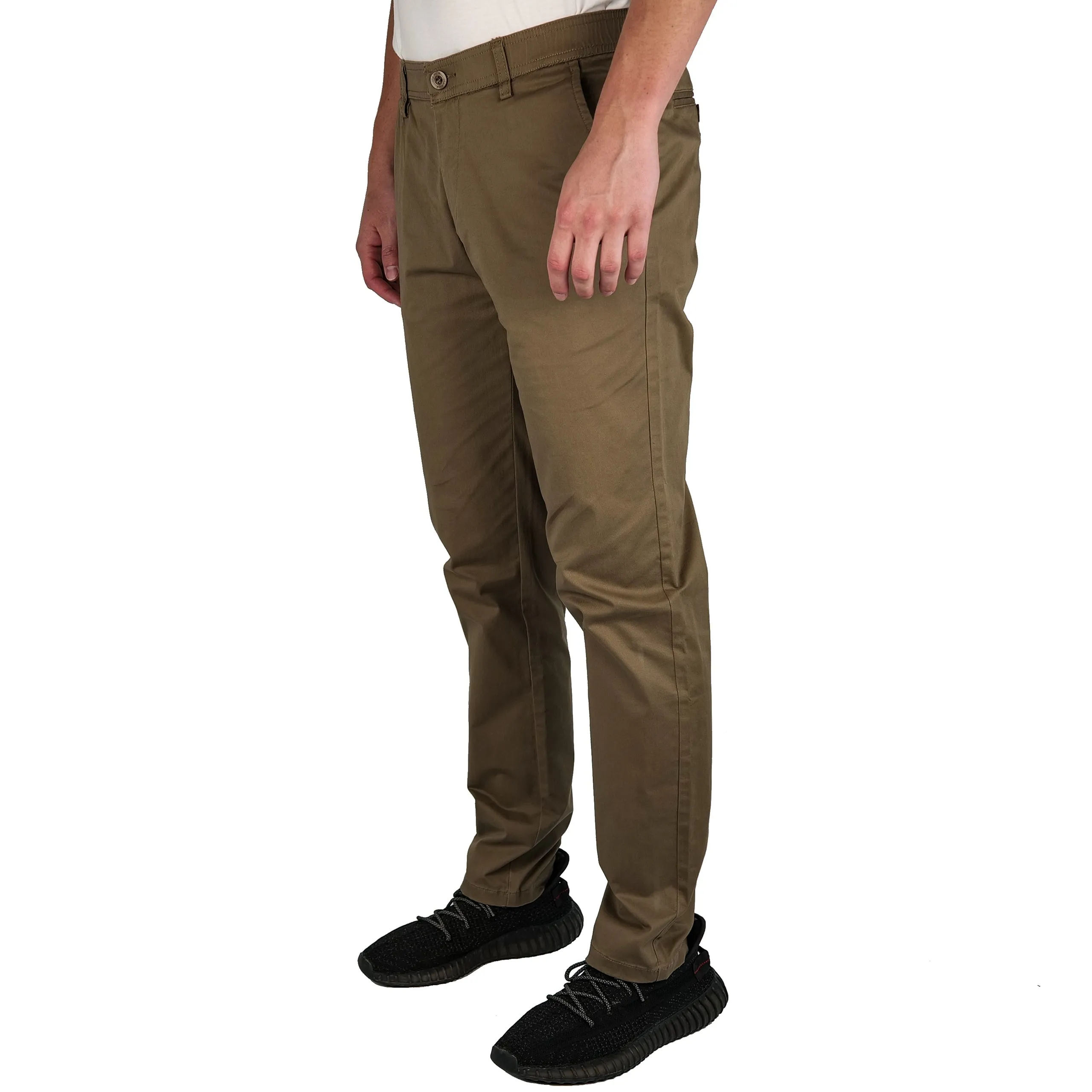 Brushed Stretch Cotton Pants - Final Sale