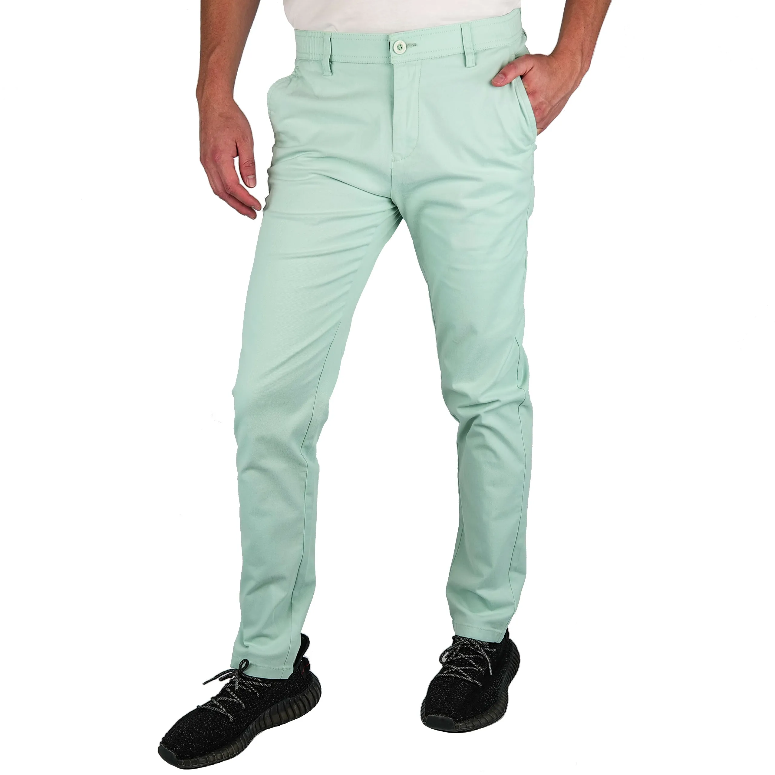 Brushed Stretch Cotton Pants - Final Sale