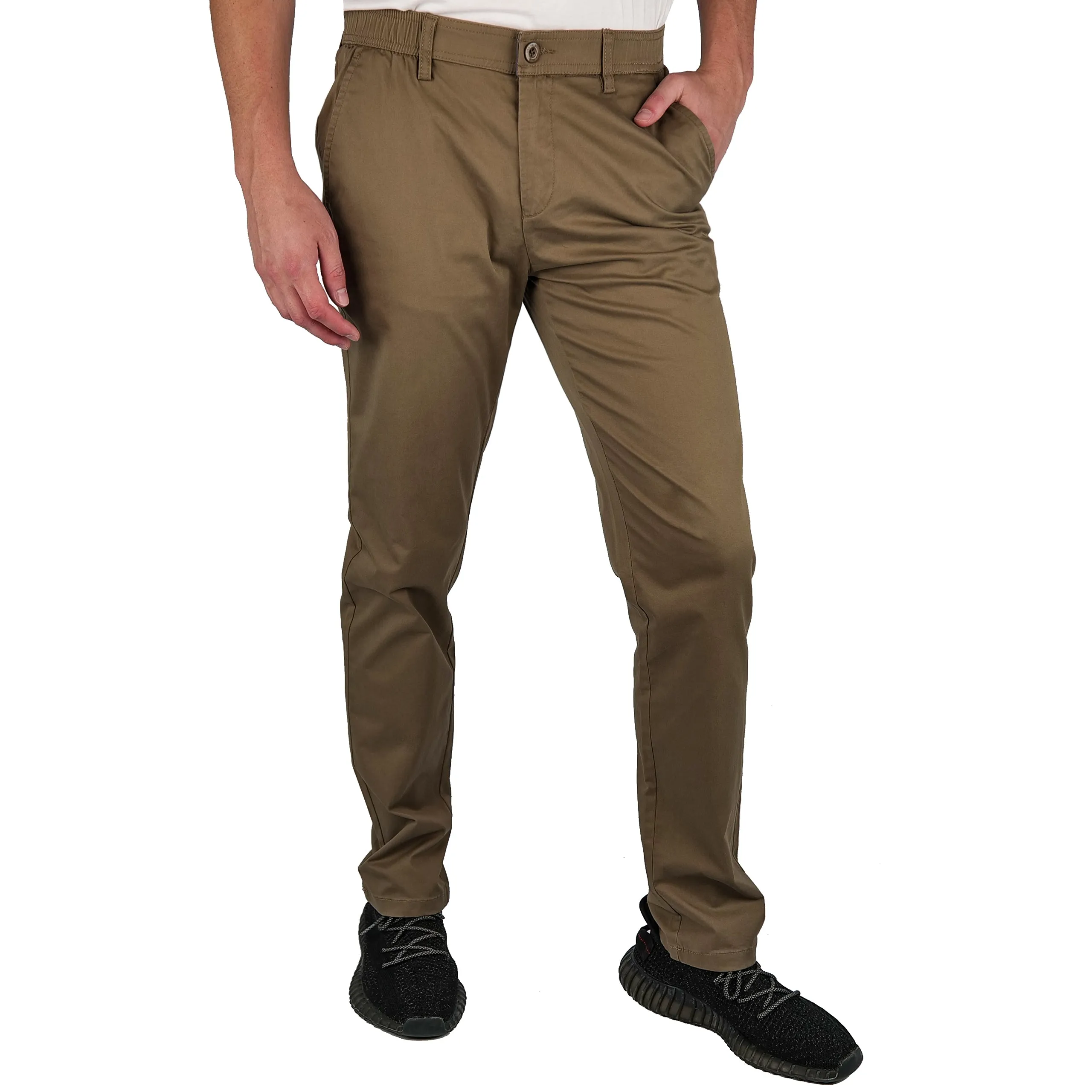 Brushed Stretch Cotton Pants - Final Sale