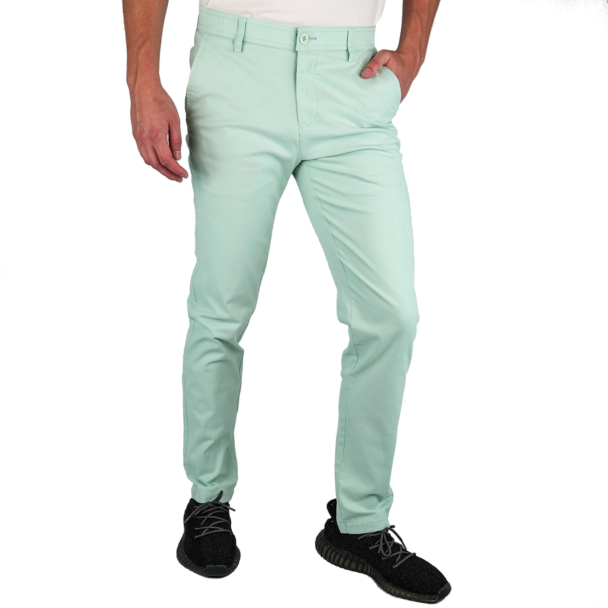 Brushed Stretch Cotton Pants - Final Sale