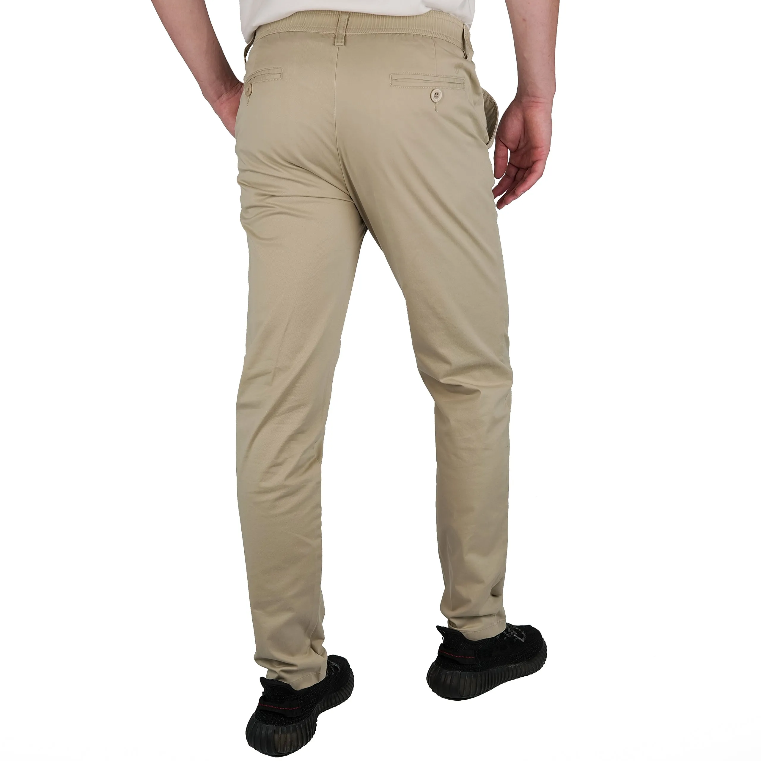 Brushed Stretch Cotton Pants - Final Sale