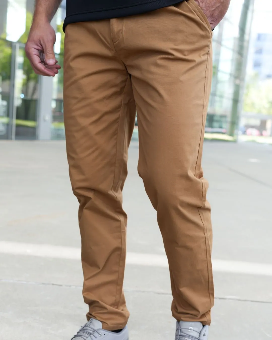 Brushed Stretch Cotton Pants - Final Sale