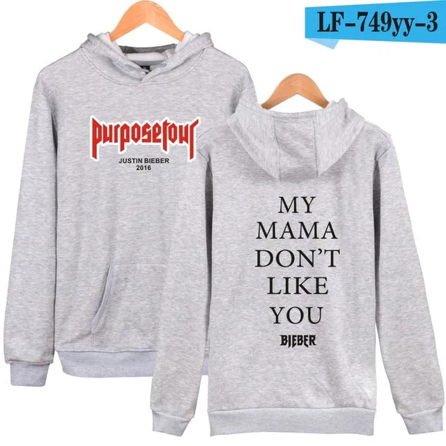 BTS Justin Bieber Purpose Tour New Brand Sweatshirt Men Hoodies Fashion in Fear of God Mens Hoodies and Sweatshirts Clothes 4xl