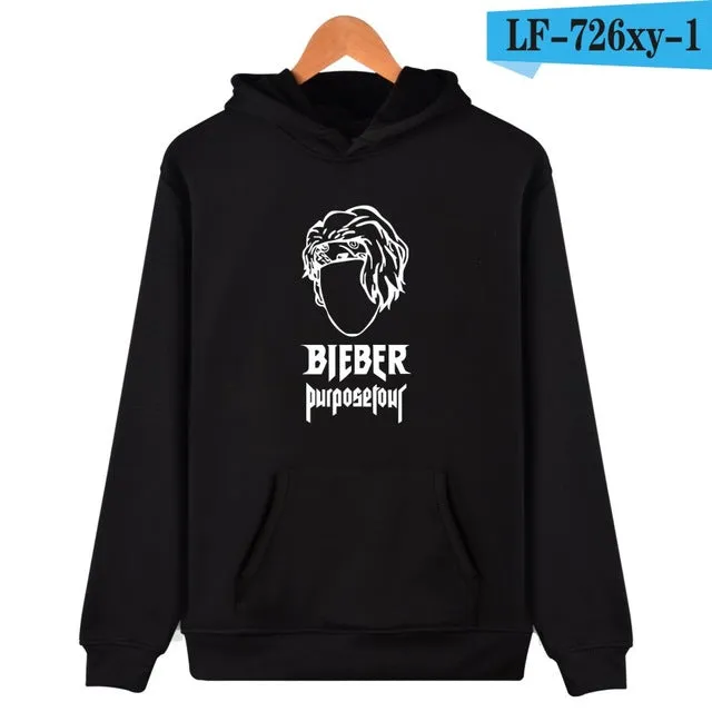 BTS Justin Bieber Purpose Tour New Brand Sweatshirt Men Hoodies Fashion in Fear of God Mens Hoodies and Sweatshirts Clothes 4xl