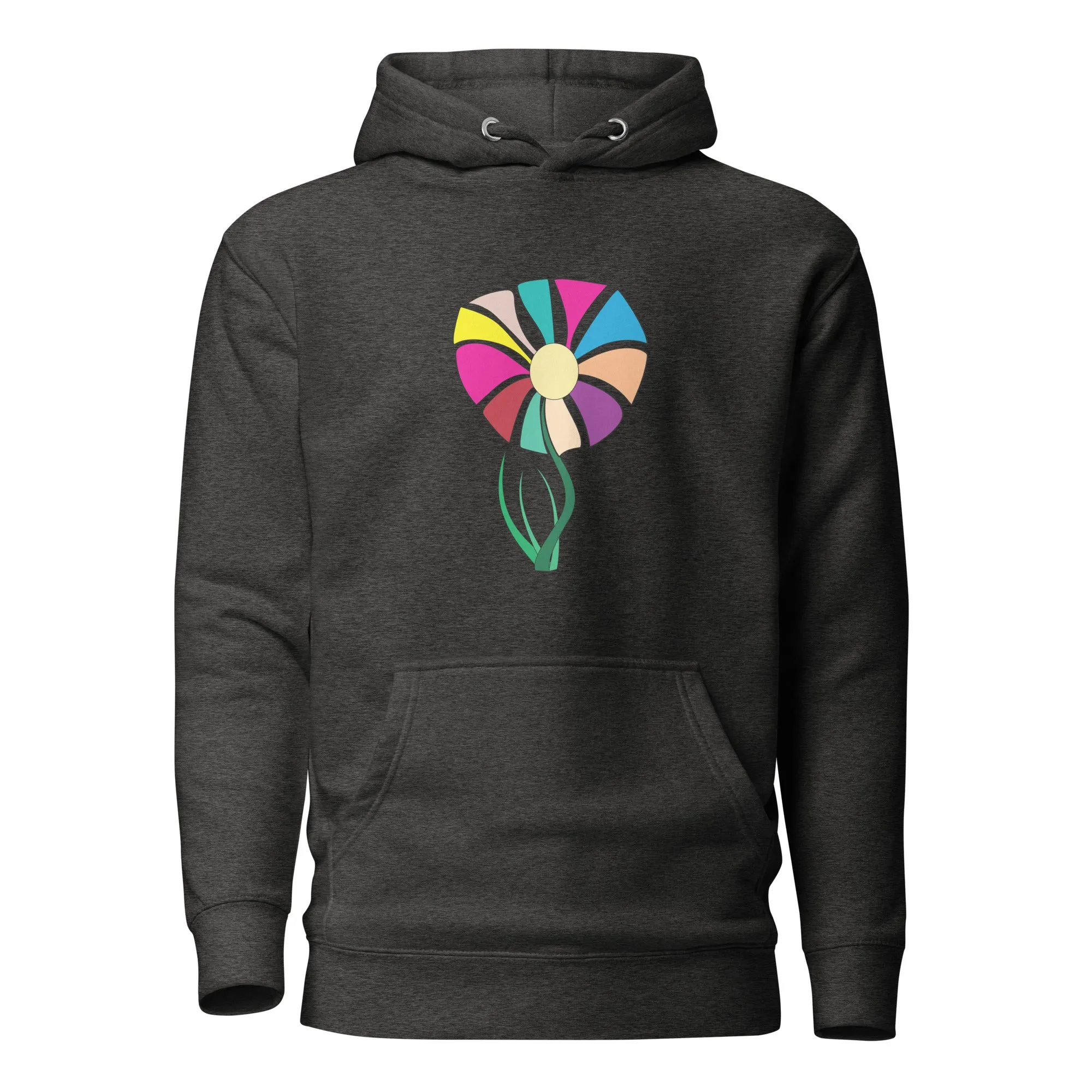 Chic Floral Print Graphic Hoodie – Perfect for Everyday Style - Stylish Flower Print Hoodie - Trendy Elegant Graphic Hoodie