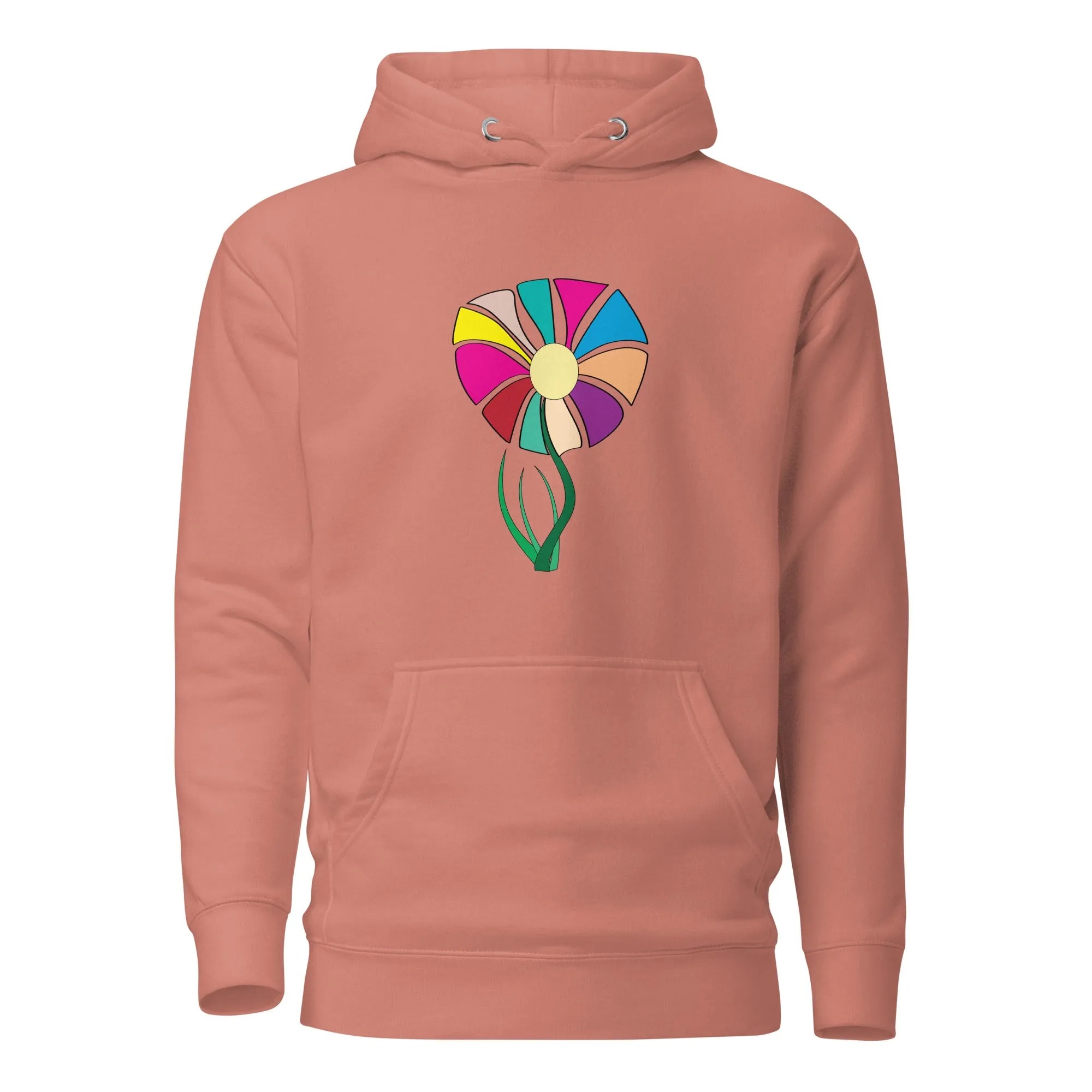 Chic Floral Print Graphic Hoodie – Perfect for Everyday Style - Stylish Flower Print Hoodie - Trendy Elegant Graphic Hoodie