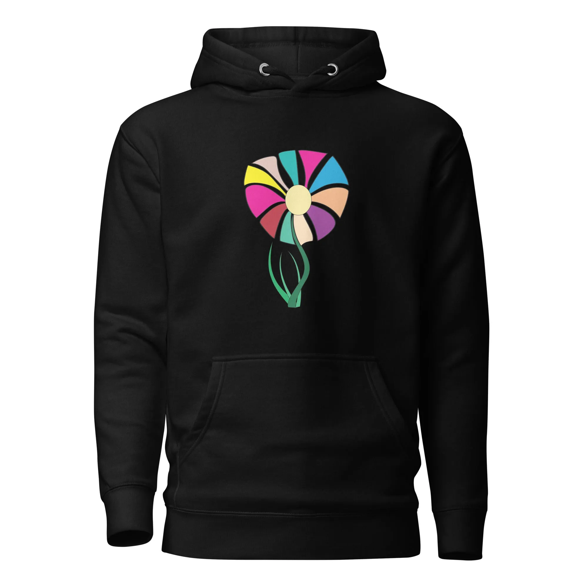 Chic Floral Print Graphic Hoodie – Perfect for Everyday Style - Stylish Flower Print Hoodie - Trendy Elegant Graphic Hoodie