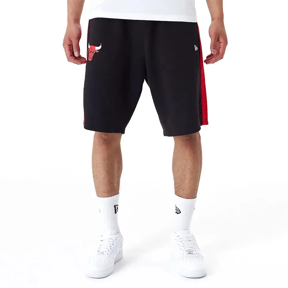 Chicago Bulls Nba Mesh Panel Black Oversized Short