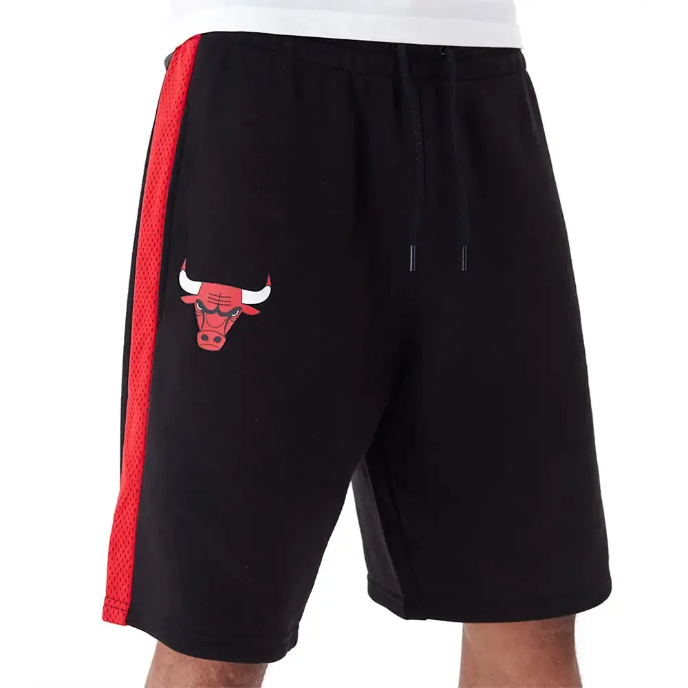 Chicago Bulls Nba Mesh Panel Black Oversized Short