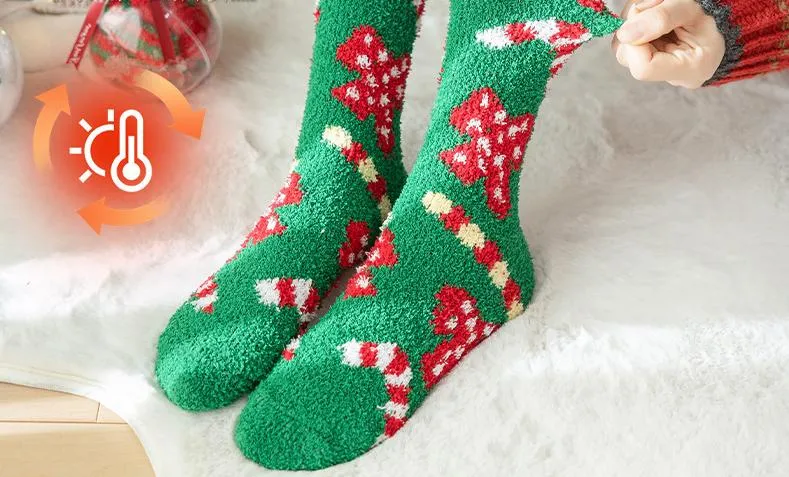 🎅Christmas Sale🎄 New Coral Velvet Calf Socks Christmas Stockings