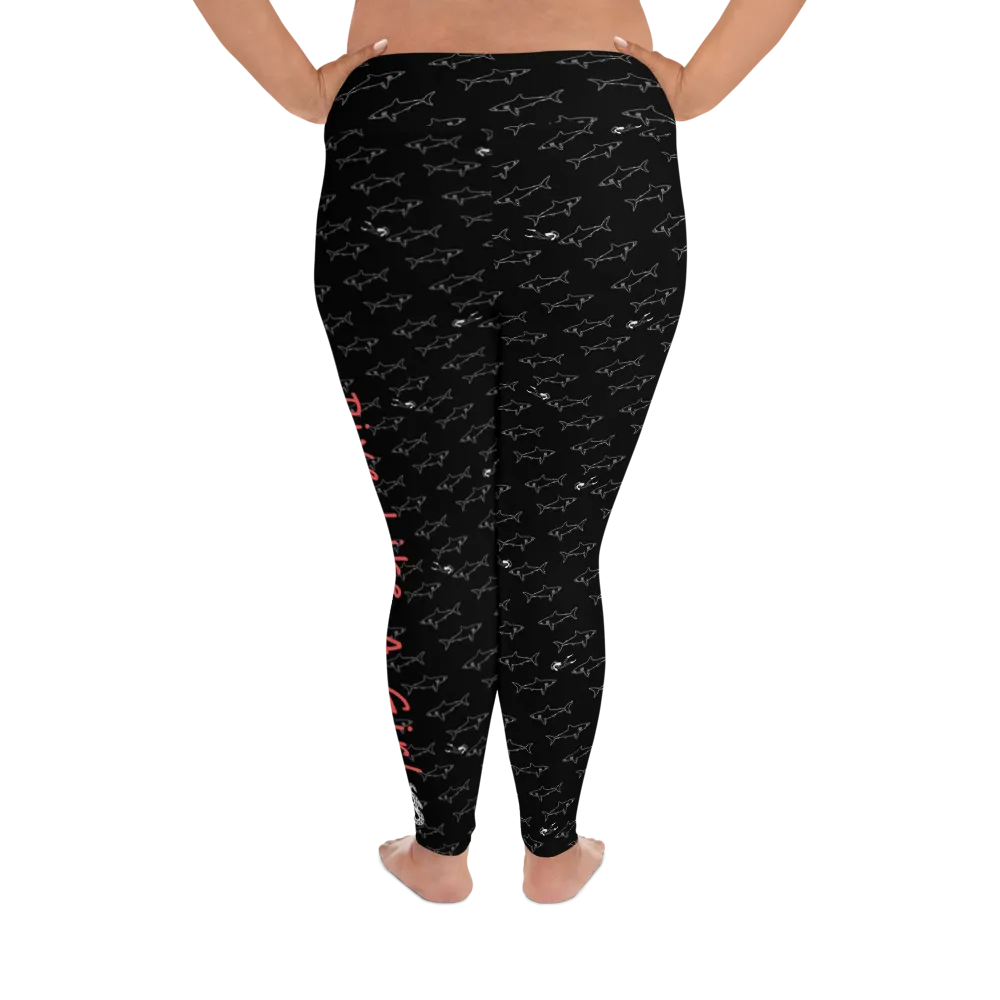 Dive Like a Girl Plus Size Leggings