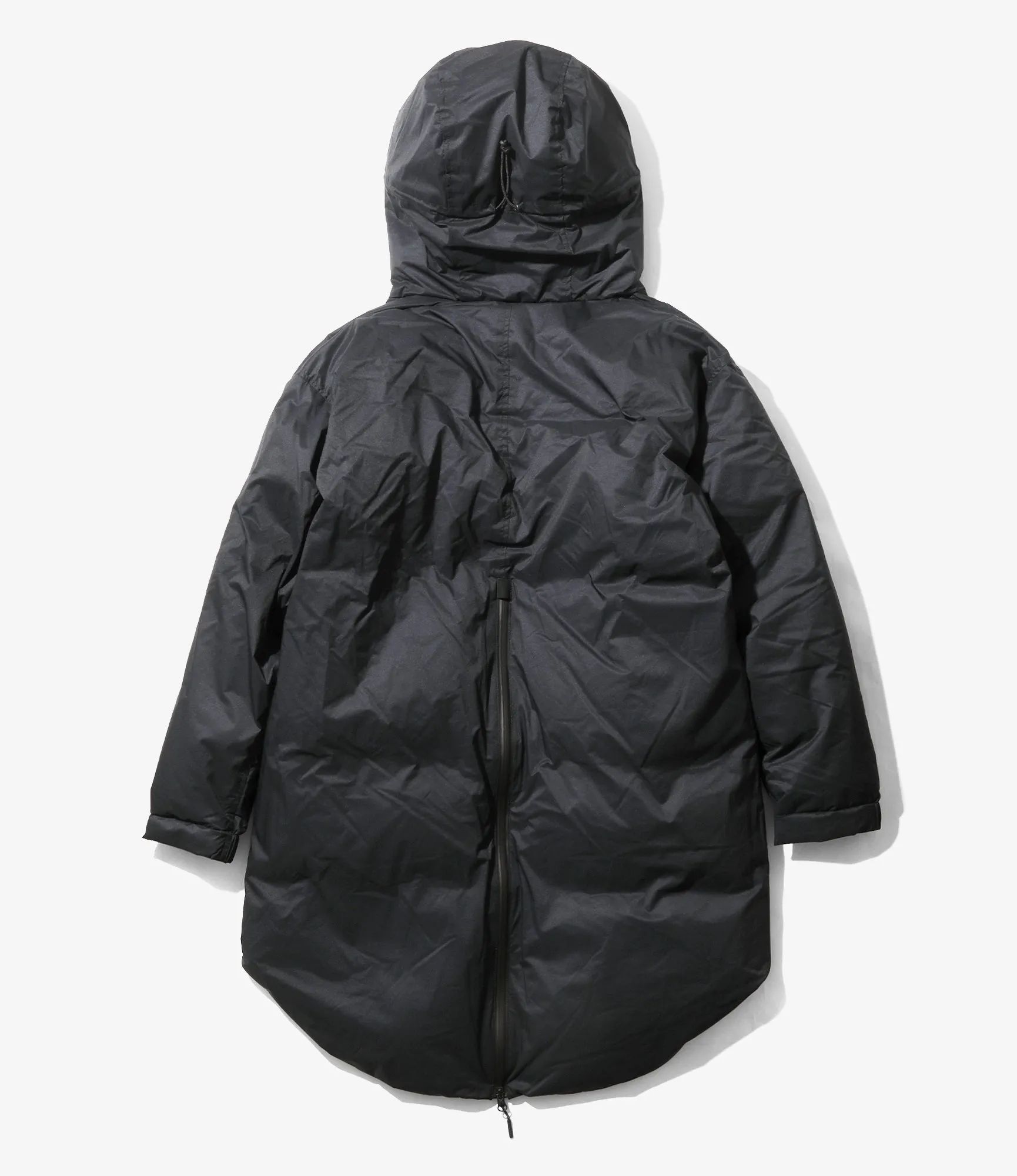 Down Zip Coat – Dark Navy Ripstop Nylon