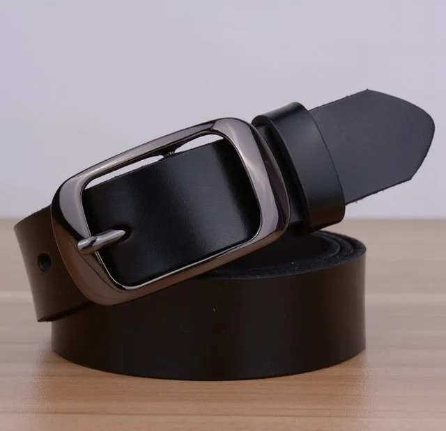 Factory Direct Quality Assurance Best Price New Fashion Cowskin Leather Women Belt Brief  Women Strap Designer Casual Belt