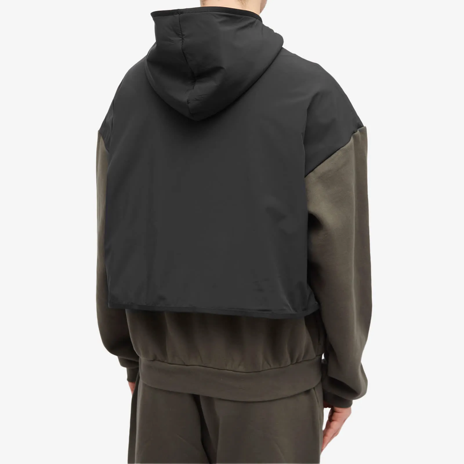 Fear Of God Essentials Spring Fleece Hoodie in Ink & Jet Black