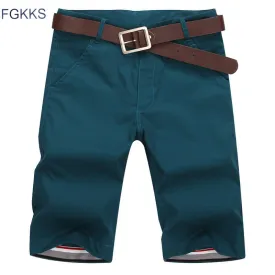 FGKKS Shorts Men 2017 New Summer Fashion Mens Shorts Casual Cotton Slim Bermuda Masculina Beach Shorts Joggers Trousers Shorts