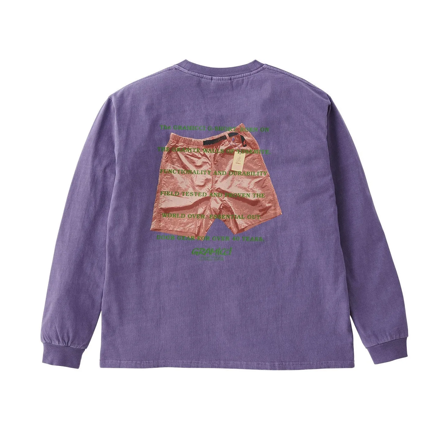 G-SHORT L/S TEE / GRAMICCI / PURPLE PIGMENT