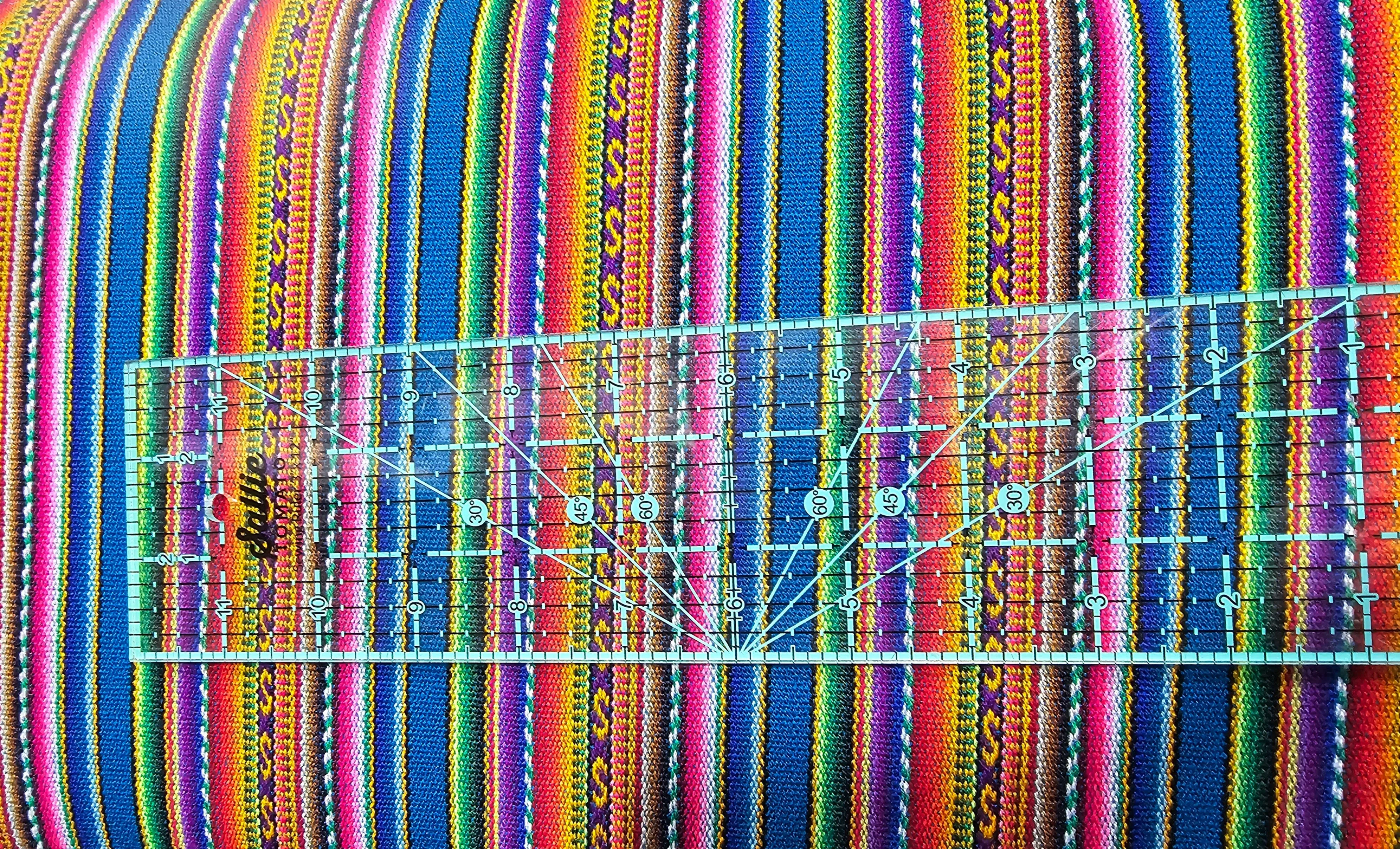 Genuine Aguayo Bolivian Peruvian Teal fabric