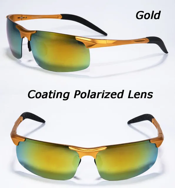 Hot Sale men's aluminum-magnesium car drivers night vision goggles anti-glare polarizer sunglasses Polarized Driving Glasses