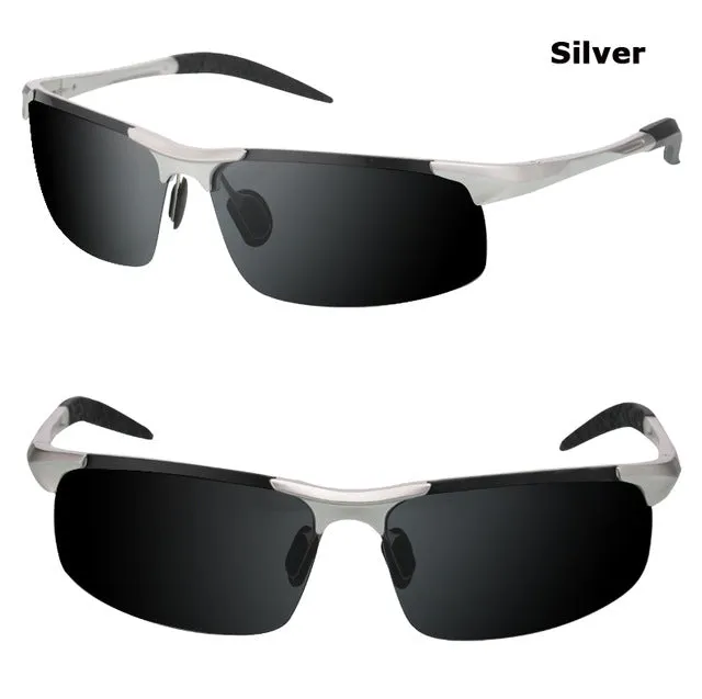 Hot Sale men's aluminum-magnesium car drivers night vision goggles anti-glare polarizer sunglasses Polarized Driving Glasses