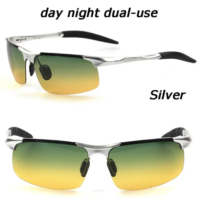 Hot Sale men's aluminum-magnesium car drivers night vision goggles anti-glare polarizer sunglasses Polarized Driving Glasses