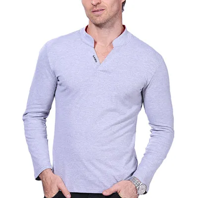 Hot Sale New 2017 Fashion Brand Men Polo shirt Solid Color Long-Sleeve Slim Fit Shirt Men Cotton polo Shirts Casual Shirts 5XL