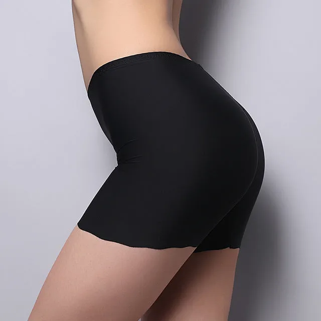 Hot Sale New  Mid-RiseSexy Panties For Women Underwear Seamless Panties Boyshort Ice Silk Material Safety Panties Plus Size