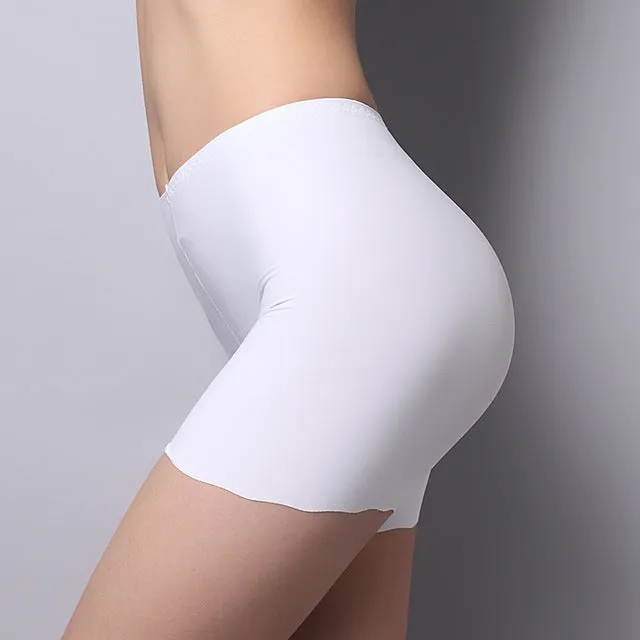 Hot Sale New  Mid-RiseSexy Panties For Women Underwear Seamless Panties Boyshort Ice Silk Material Safety Panties Plus Size