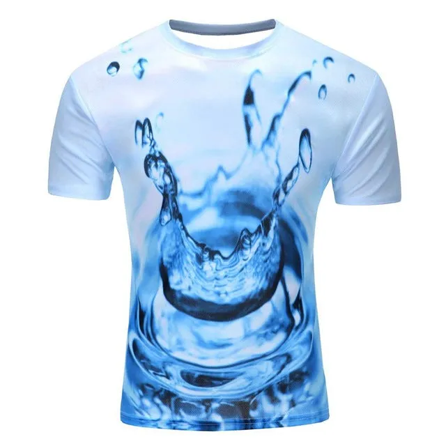 Hot selling New fashion Men's 3D apple/tree printing t shirt summer short sleeve t shirts tops, M-4XL,plus size free shipping