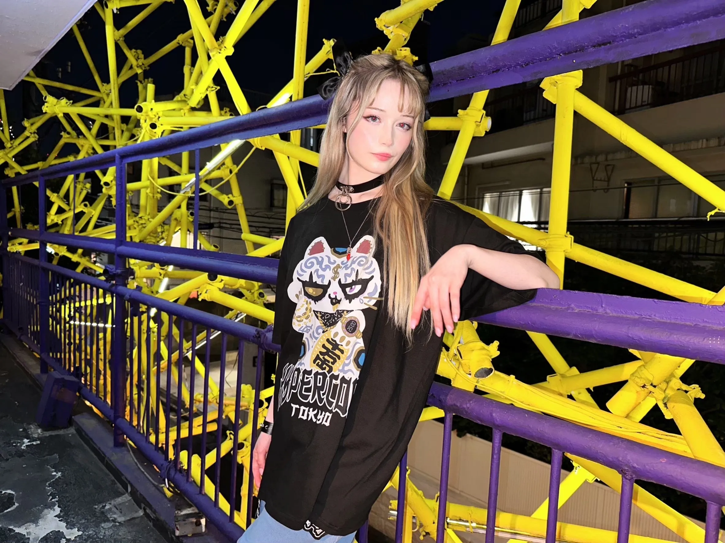 Hypercore MONE¥KE¥ cat t-shirt