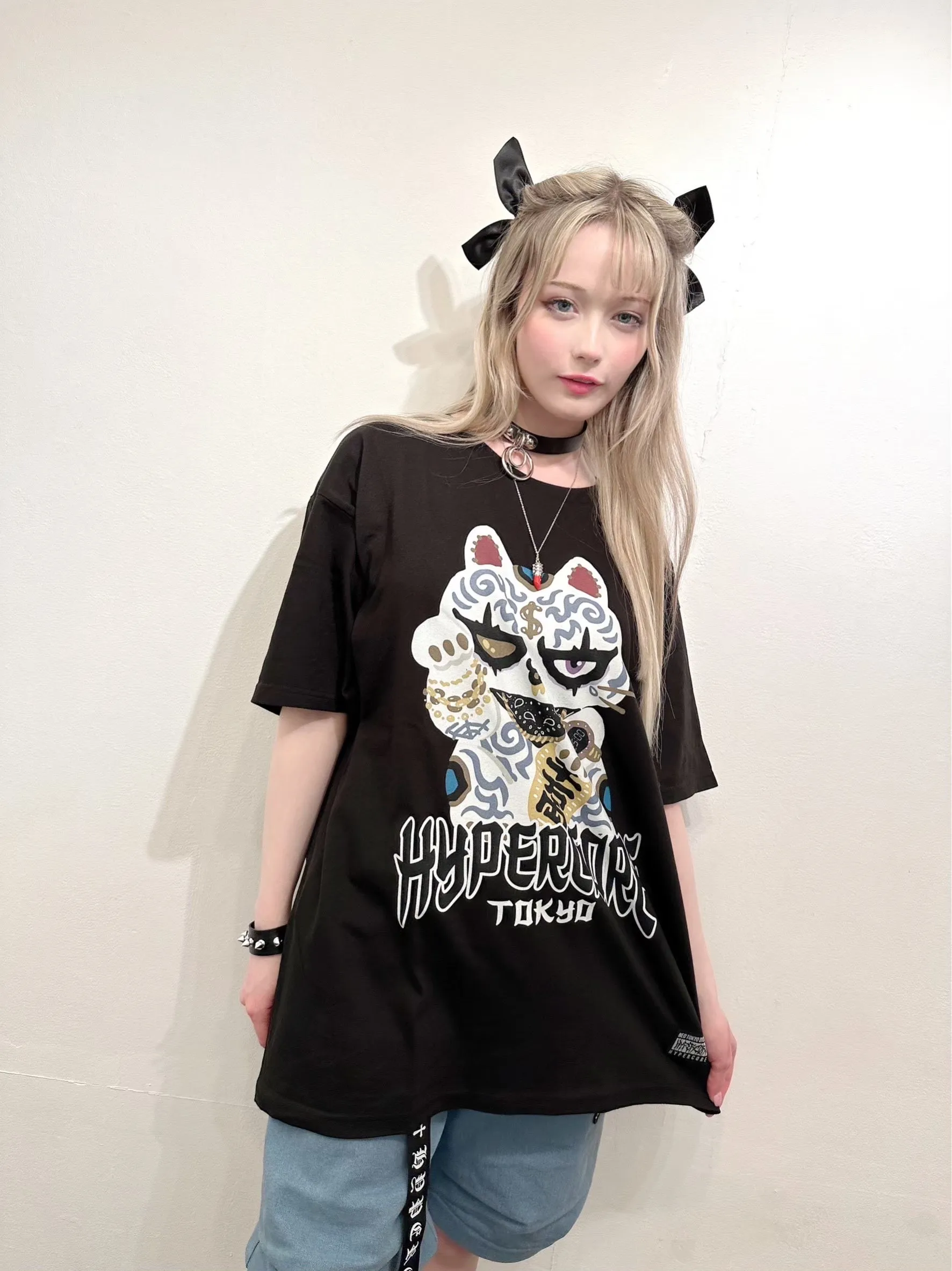 Hypercore MONE¥KE¥ cat t-shirt