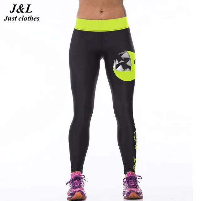 J&L Hot Sales! 3D Print Sporting Leggings Women Skull Girl Birds Printed Fitness Leggings 22 Styles Workout Clothes For Women