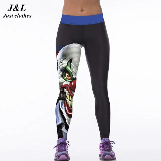 J&L Hot Sales! 3D Print Sporting Leggings Women Skull Girl Birds Printed Fitness Leggings 22 Styles Workout Clothes For Women