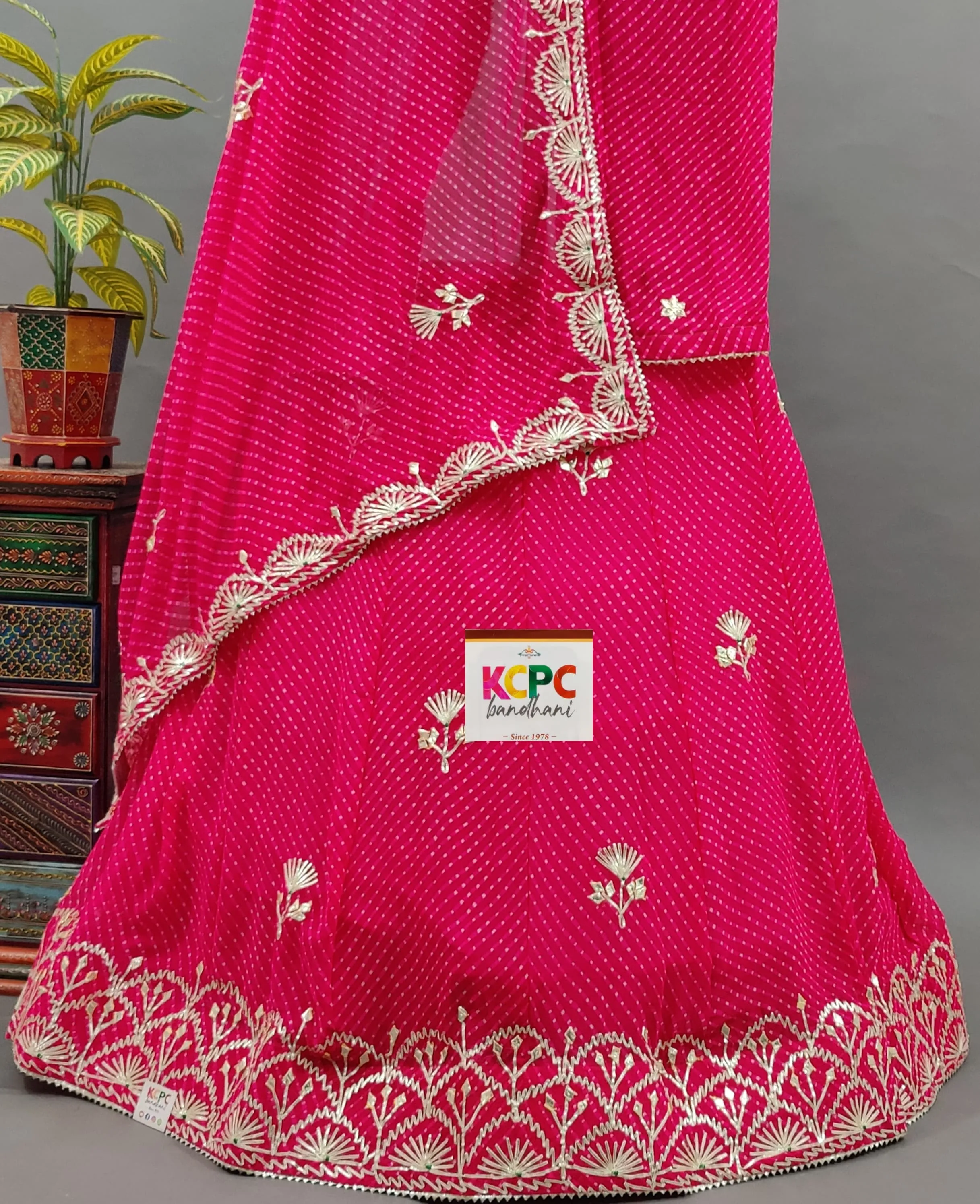 KcPc New Launch Mothda Georgette Gotapatti Designer Lehenga Set,