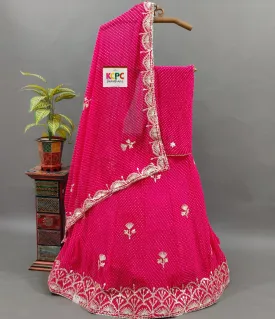 KcPc New Launch Mothda Georgette Gotapatti Designer Lehenga Set,